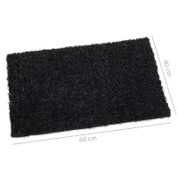 Deurmat Kokosmat 40x60 cm zwart
